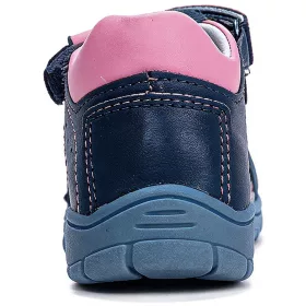   Ponte20 Szupinált Sötétkék-pink zártorrú kislány szandál