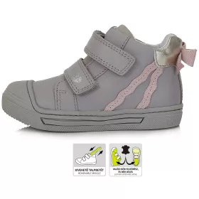 Ponte20 Szupinált masnis szürke kislány cipő