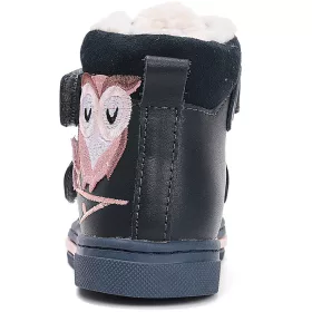   Ponte20 Szupinált Baglyos sötétkék bélelt kislány cipő