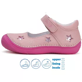 Ponte20 Szupinált Csillagos rózsaszín kislány félcipő