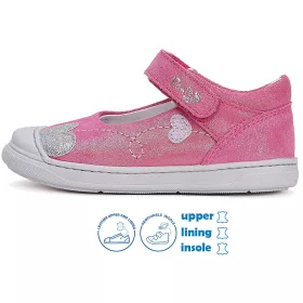 Ponte20 Szupinált Szíves rózsaszín kislány félcipő