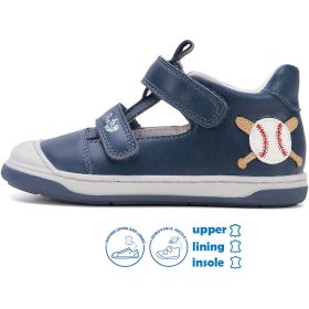 Ponte20 Szupinált Baseball labdás kék kisfiú félcipő