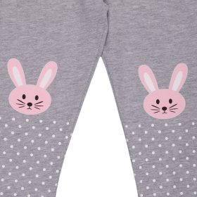 Timikids Nyuszis-pöttyös szürke kislány leggings