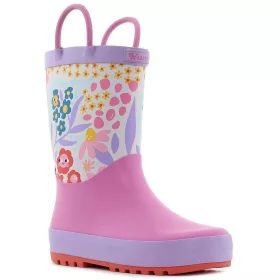 Wink Virágos-rózsaszín kislány gumicsizma