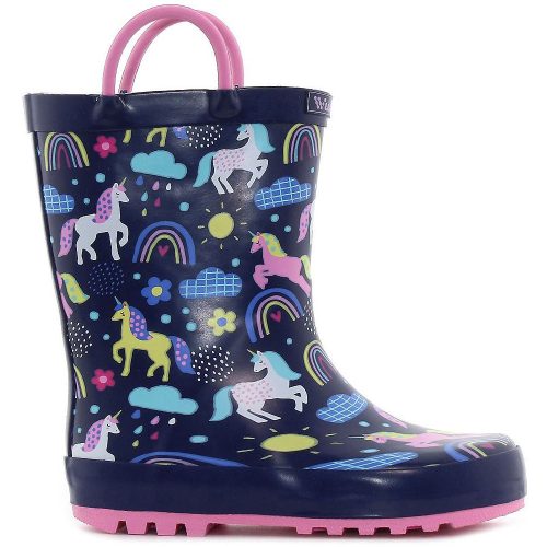 Wink Unikornis sötétkék kislány gumicsizma