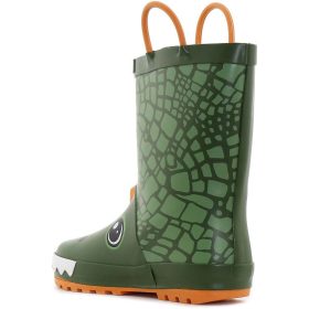 Wink Dínós zöld bélelt kisfiú gumicsizma