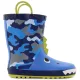 Wink Dínós kék-terepmintás bélelt kisfiú gumicsizma