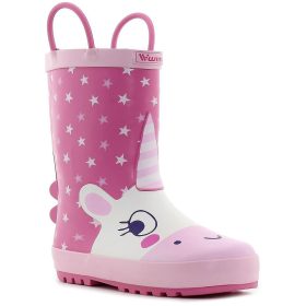 Wink Unikornis rózsaszín bélelt kislány gumicsizma