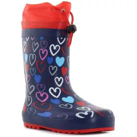 Wink Szíves sötétkék bélelt kislány gumicsizma