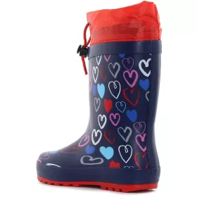 Wink Szíves sötétkék bélelt kislány gumicsizma