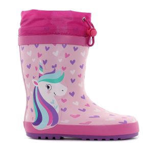 Wink Unikornisos-szíves bélelt kislány gumicsizma