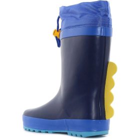 Wink Dínós kék-sárga bélelt kisfiú gumicsizma