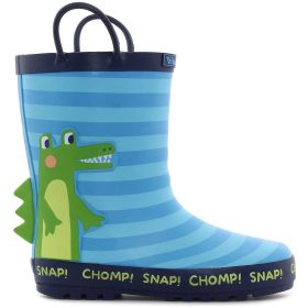 Wink Krokodilos-csíkos bélelt kisfiú gumicsizma