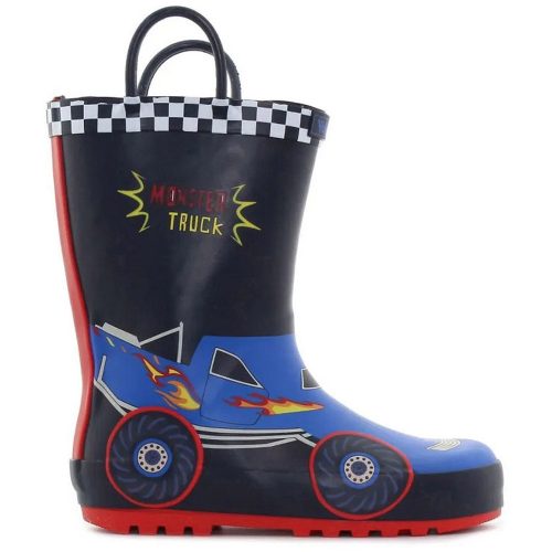 Wink Monster Truck fekete kisfiú gumicsizma