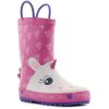 Wink Unikornis-szíves pink kislány gumicsizma