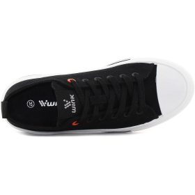 Wink Fekete női vászoncipő