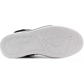 Wink Fekete magasszárú női vászoncipő