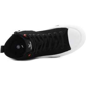 Wink Fekete magasszárú női vászoncipő