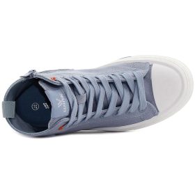 Wink Szürkéskék magasszárú női vászoncipő