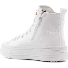 Wink Fehér magasszárú női vászoncipő