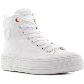 Wink Fehér magasszárú női vászoncipő