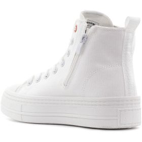 Wink Fehér magasszárú női vászoncipő