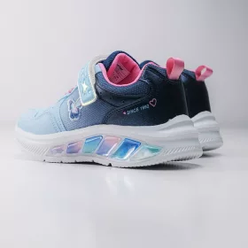 Wink Pillangós kék LED fényű kislány cipő