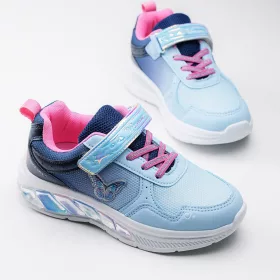 Wink Pillangós kék LED fényű kislány cipő