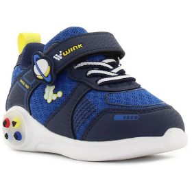 Wink Bolygós kék LED fényű kisfiú cipő