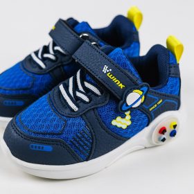 Wink Bolygós kék LED fényű kisfiú cipő