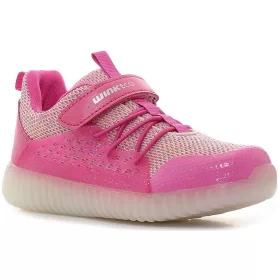 Wink Rózsaszín LED fényű kislány cipő