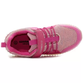 Wink Rózsaszín LED fényű kislány cipő