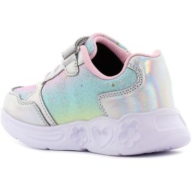 Wink Koronás ezüst-színes LED fényű kislány cipő
