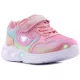 Wink Koronás rózsaszín-színes LED fényű kislány cipő