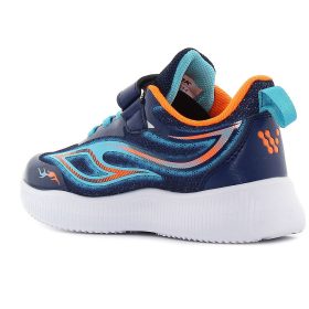 Wink Kék-narancs LED fényű kisfiú cipő