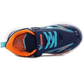 Wink Kék-narancs LED fényű kisfiú cipő