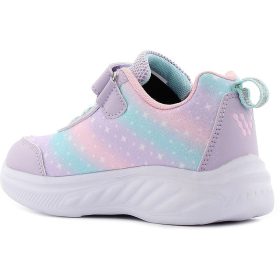 Wink Csillagos lila LED fényű kislány cipő