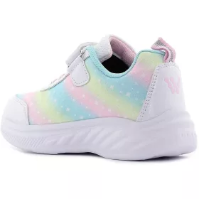 Wink Csillagos fehér LED fényű kislány cipő