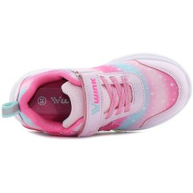 Wink Csillagos rózsaszín LED fényű kislány cipő