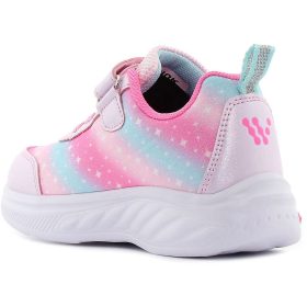 Wink Csillagos rózsaszín LED fényű kislány cipő