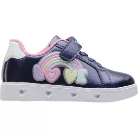 Wink Love sötétkék LED fényű kislány cipő