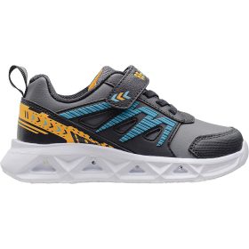 Wink Grafit-fekete LED fényű kisfiú cipő