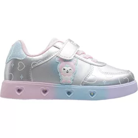 Wink Nyuszis ezüst LED fényű kislány cipő