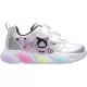 Wink Nyuszis lila-ezüst LED fényű kislány cipő