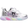 Wink Nyuszis lila-ezüst LED fényű kislány cipő