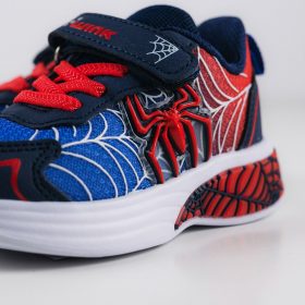 Wink Pókos kék-piros LED fényű kisfiú cipő