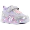 Wink Unikornis lila-ezüst LED fényű kislány cipő