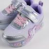 Wink Unikornis lila-ezüst LED fényű kislány cipő