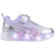 Wink Unikornis lila-ezüst LED fényű kislány cipő