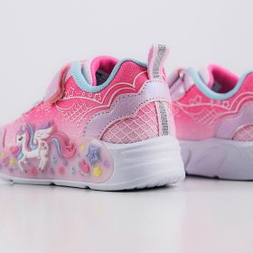 Wink Unikornis rózsaszín LED fényű kislány cipő